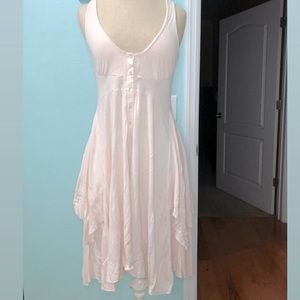 Survival – Peach Scoop-Neck Flowy Dress